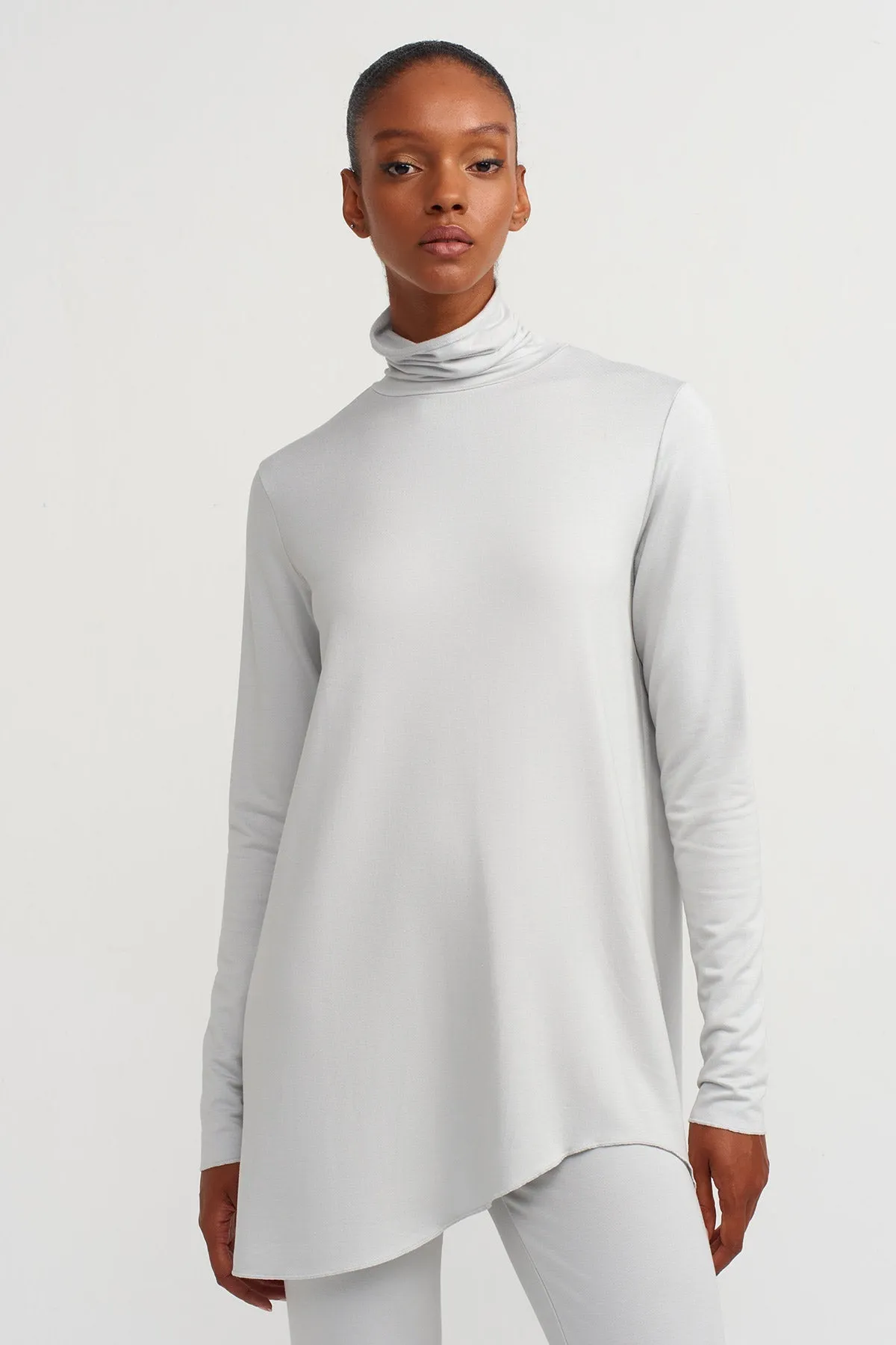 Nu Ruffled Slim Fit Bodysuit Ice