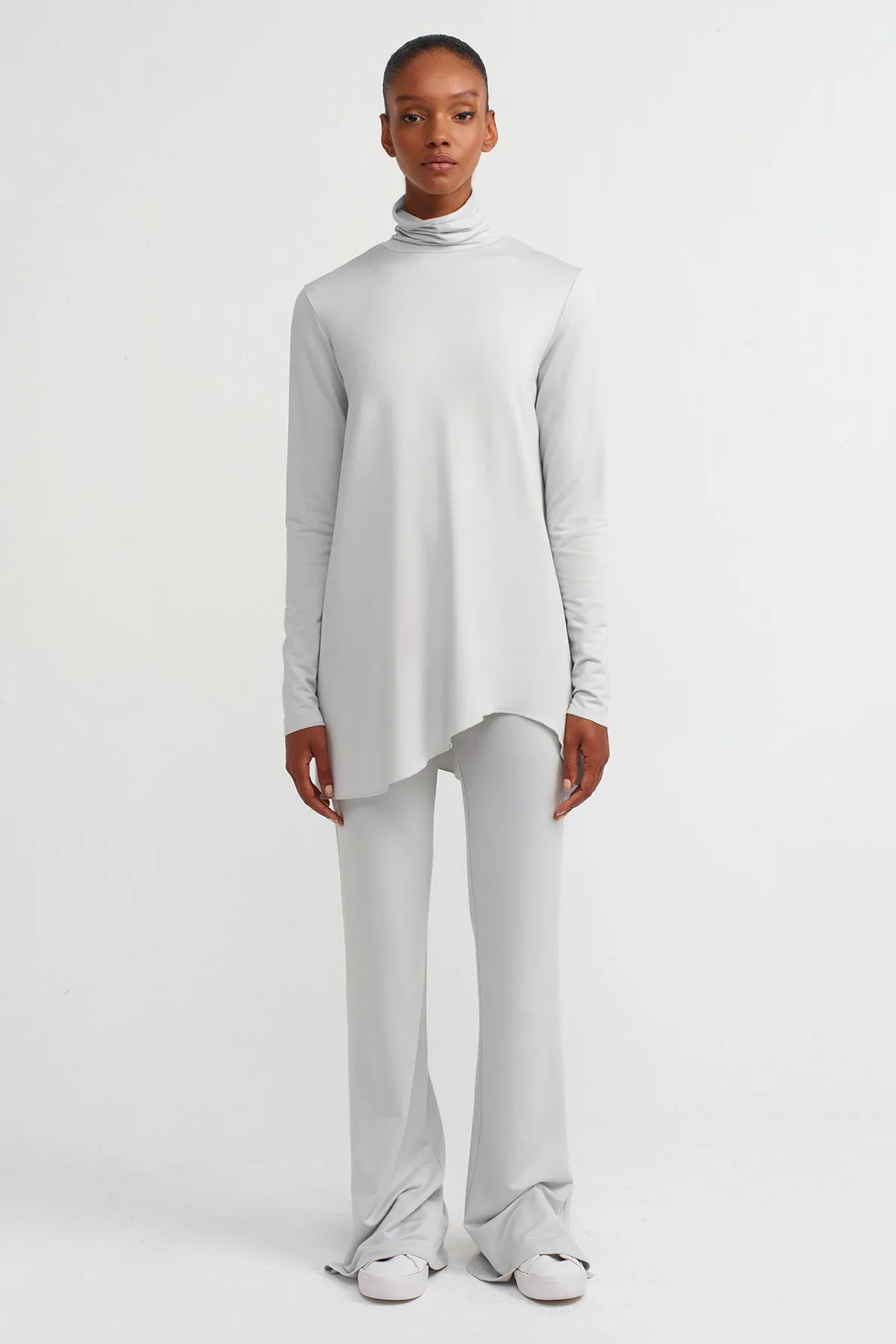 Nu Ruffled Slim Fit Bodysuit Ice