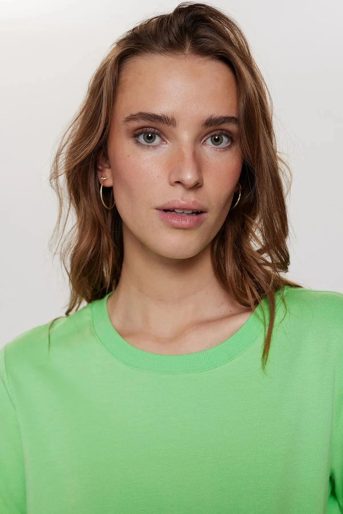 Numph Cotton T-Shirt Bright Green