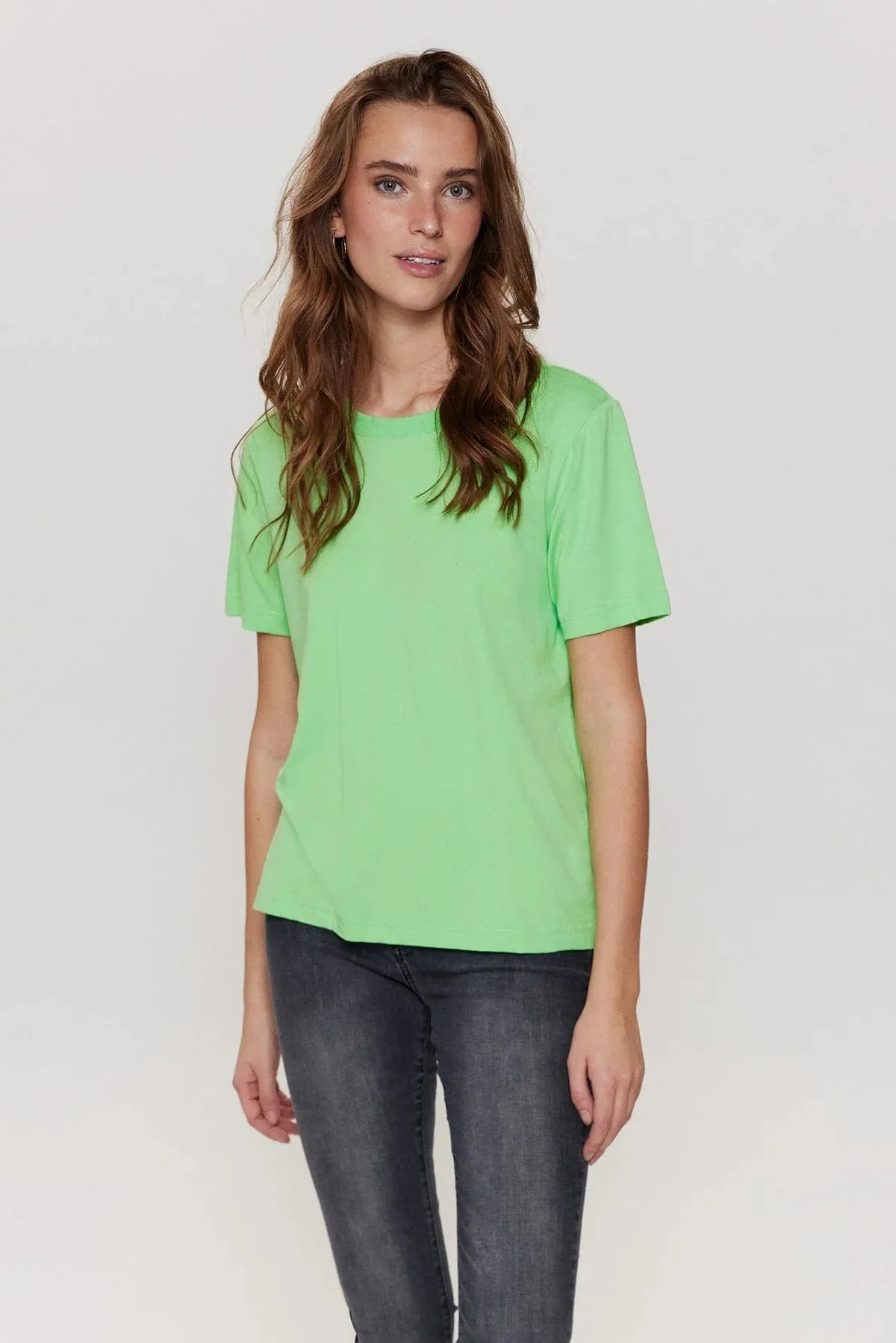 Numph Cotton T-Shirt Bright Green