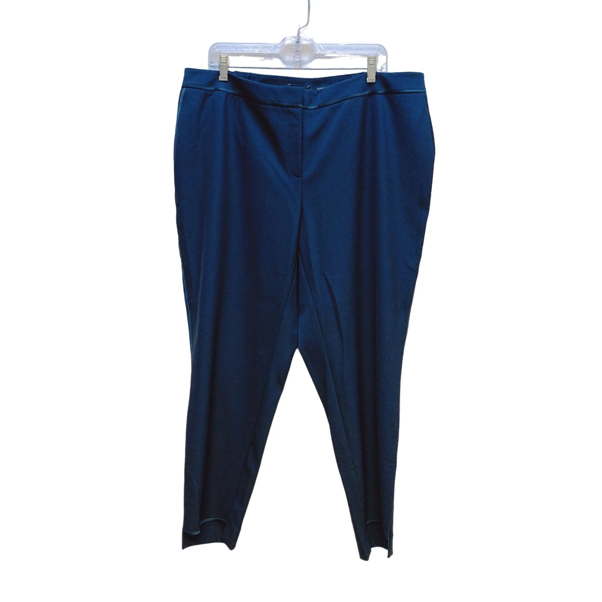 NWT Lafayette 148 New York Black  Manhattan Trousers Size18