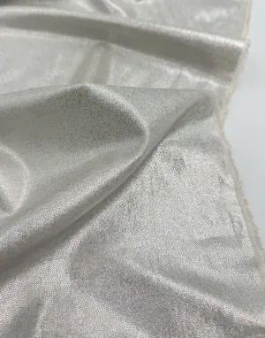 Pale Gold Shimmer Linen Viscose Fabric