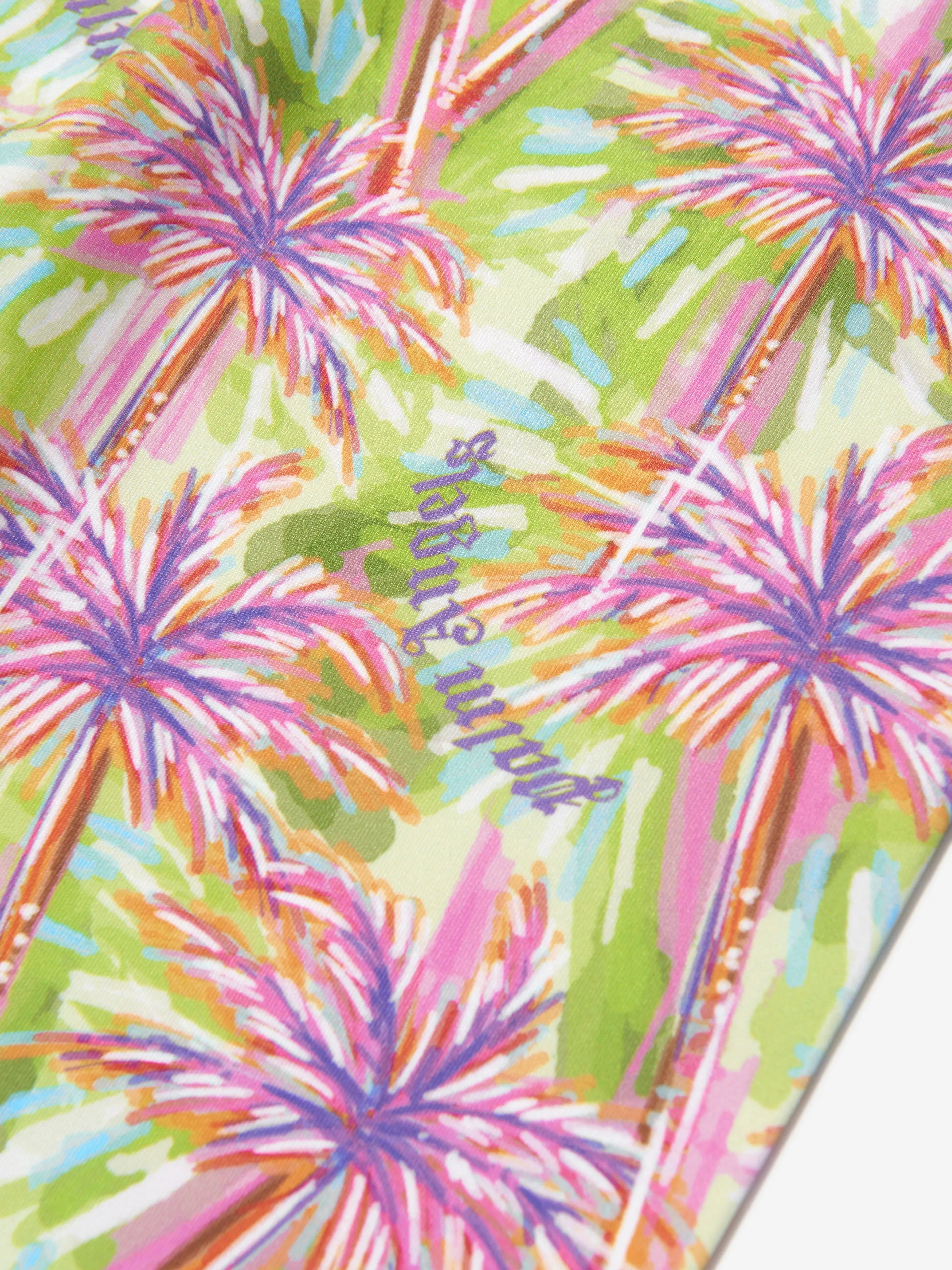 Palm Angels Girls AOP PA Palm Cycling Shorts in Multicolour
