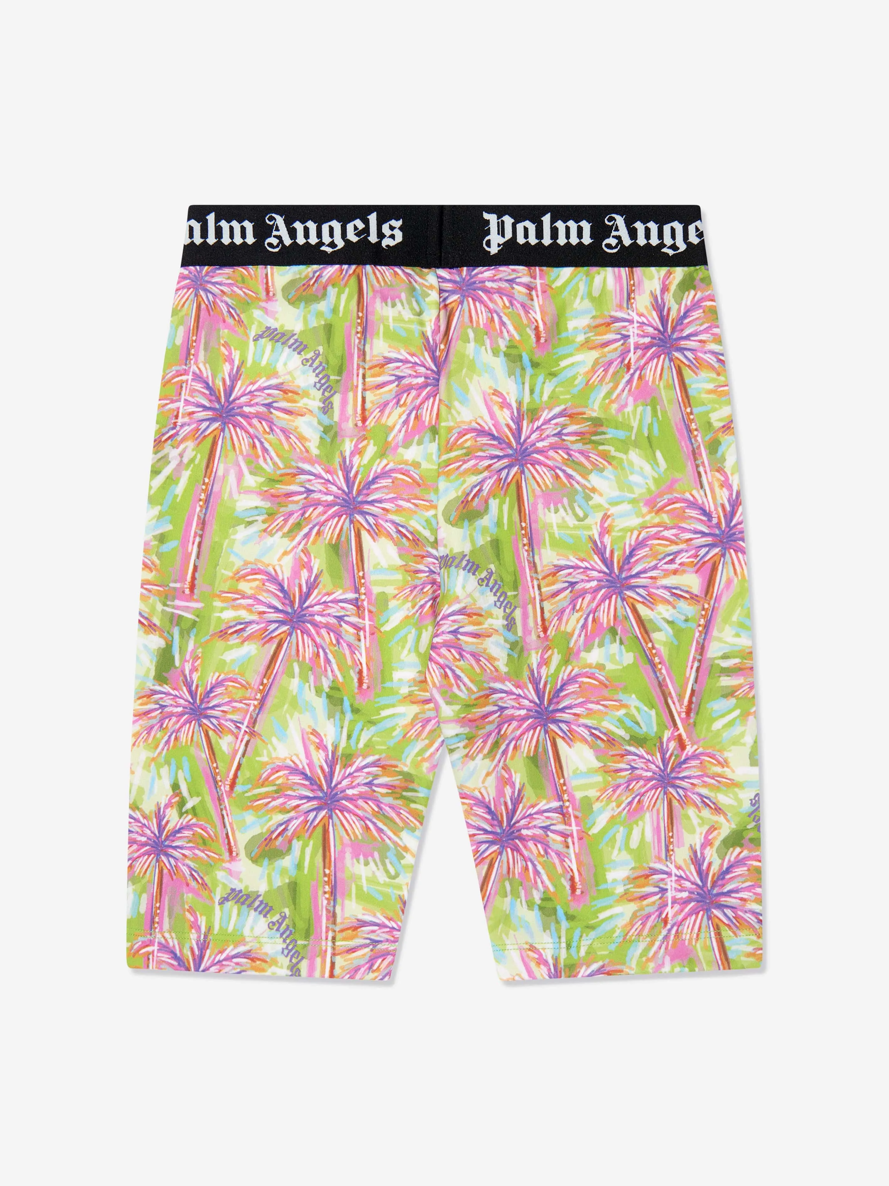 Palm Angels Girls AOP PA Palm Cycling Shorts in Multicolour