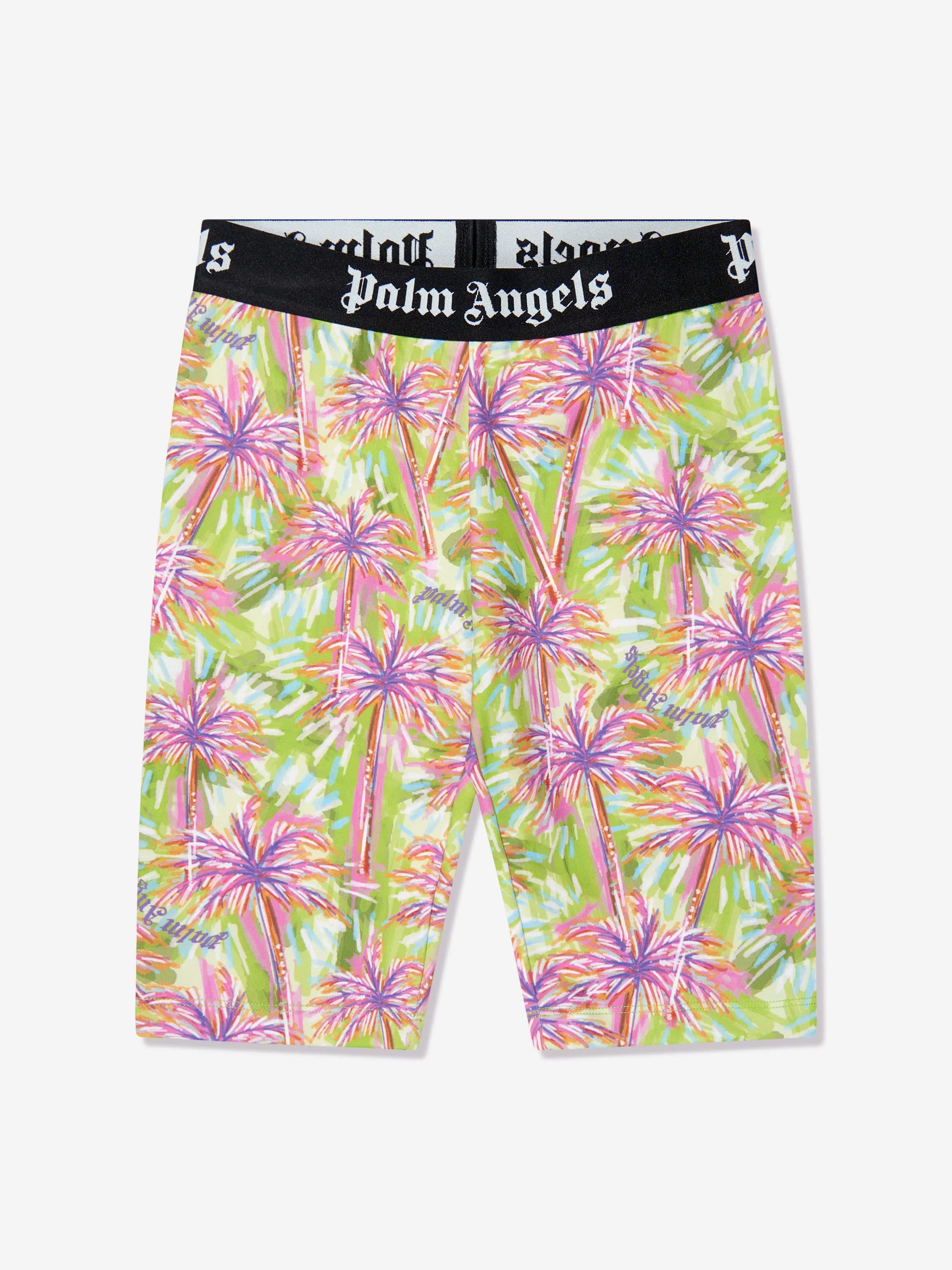 Palm Angels Girls AOP PA Palm Cycling Shorts in Multicolour