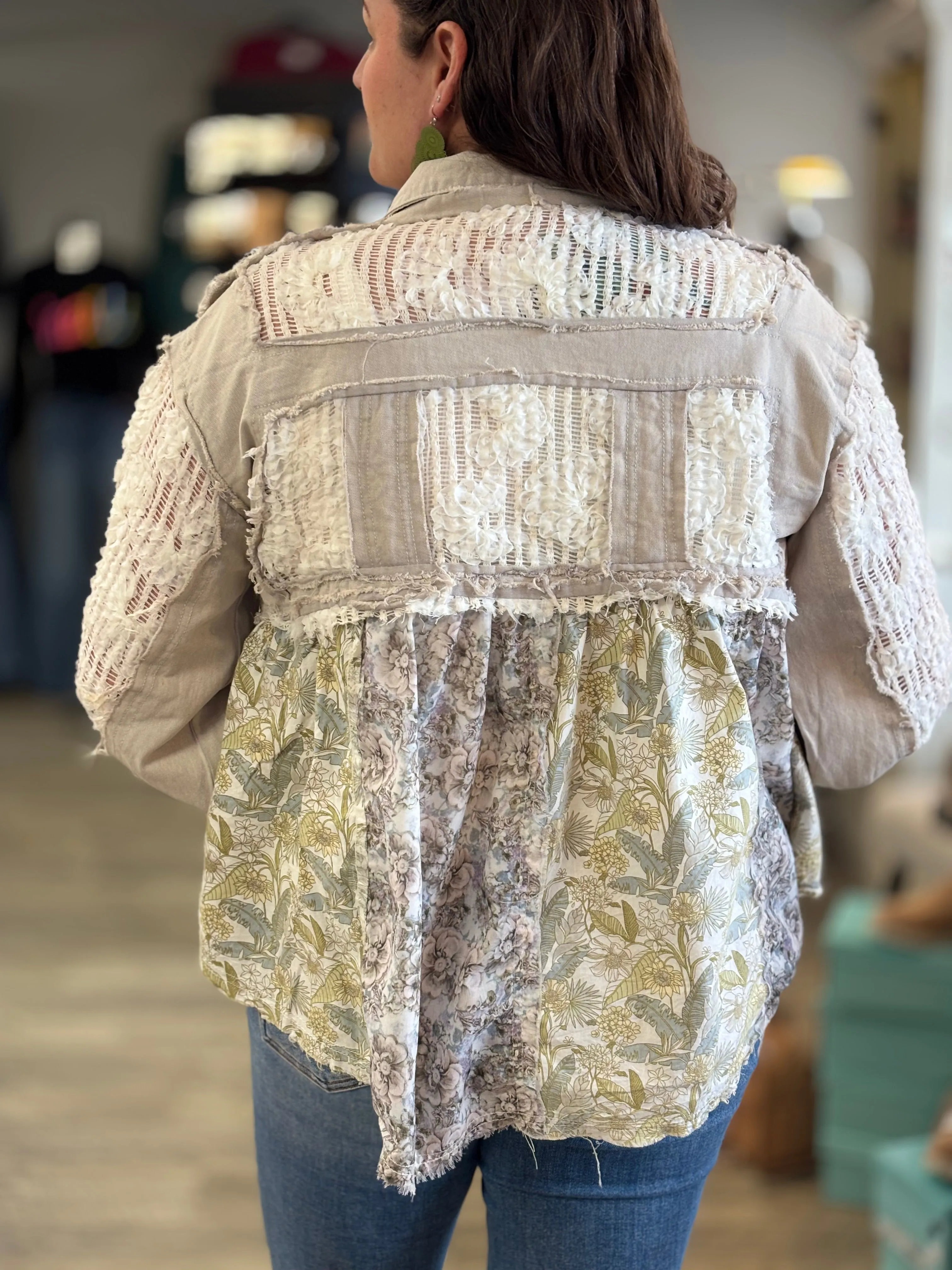 POL Fresh Air Mixed Media Jacket