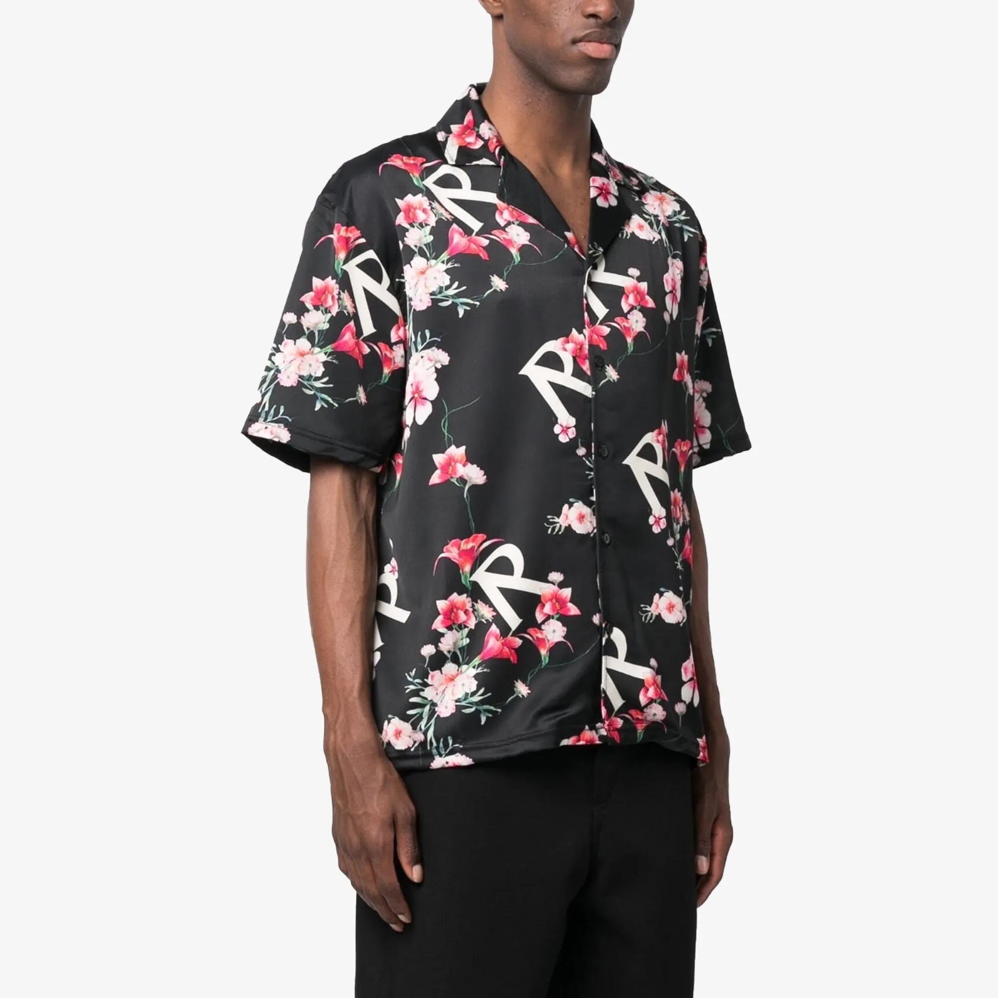Represent | FLORAL SHIRT  { BLACK