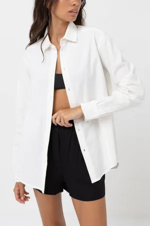 RHYTHM NEW CLASSIC LONG SLEEVE SHIRT - WHITE