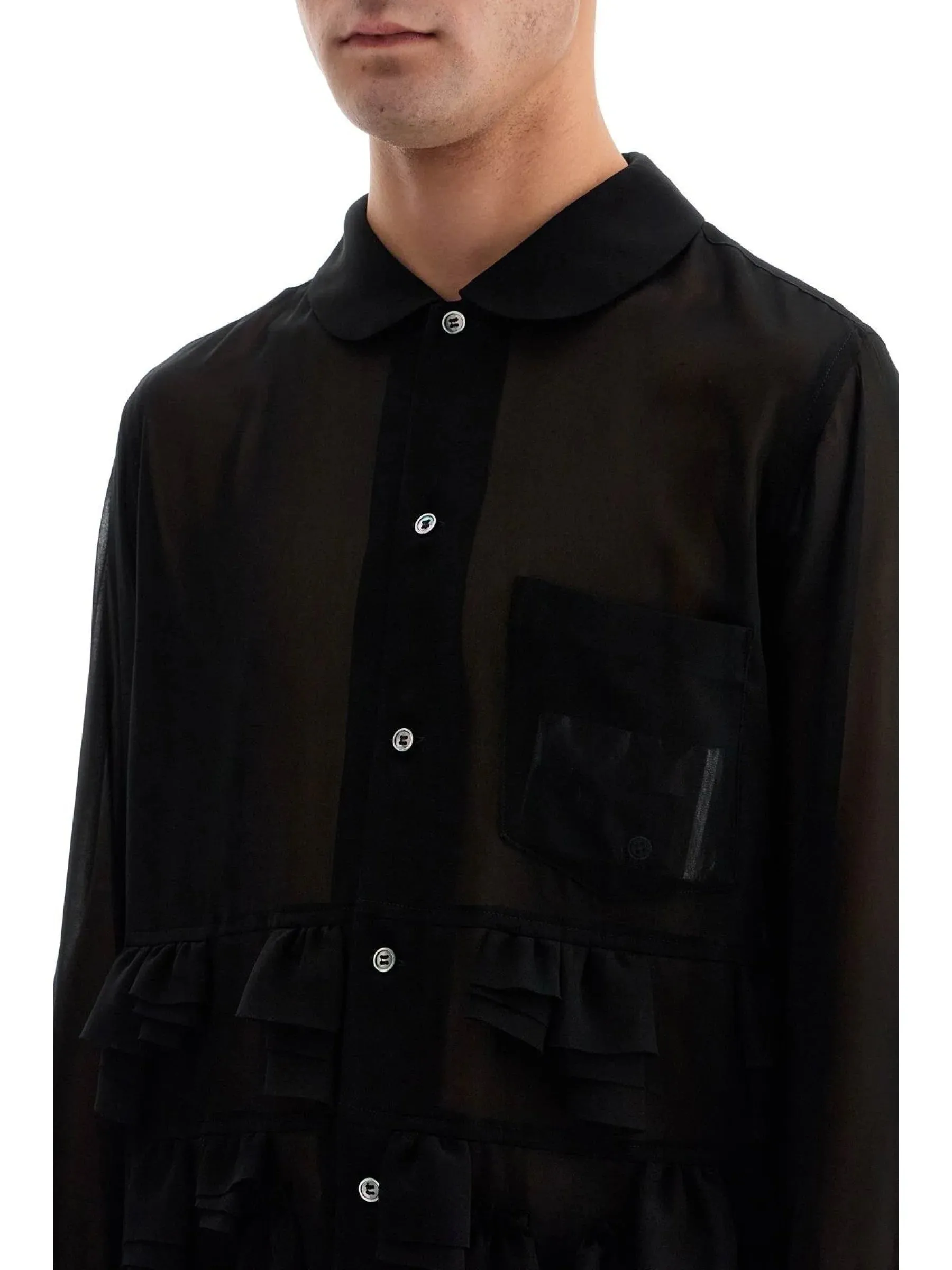 Ruffled Georgette Blouse