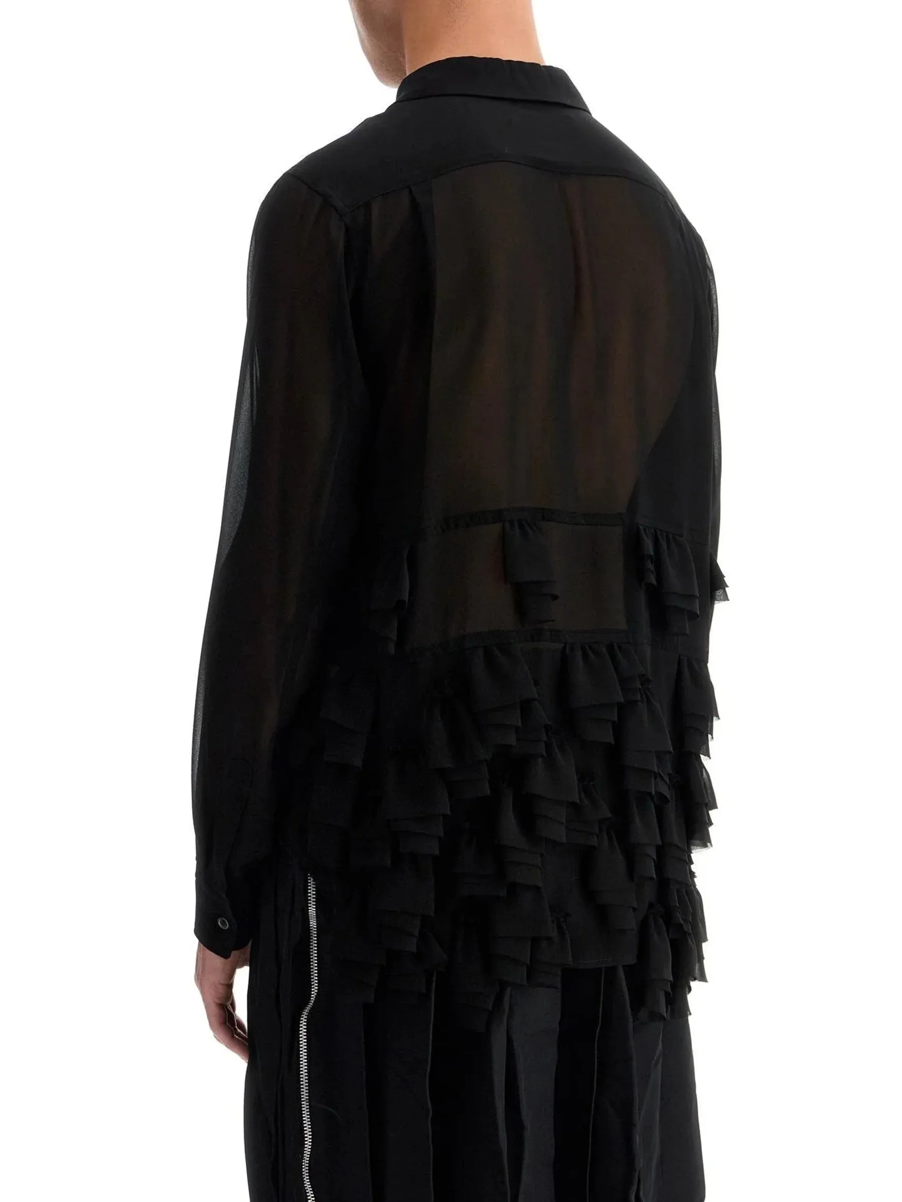 Ruffled Georgette Blouse