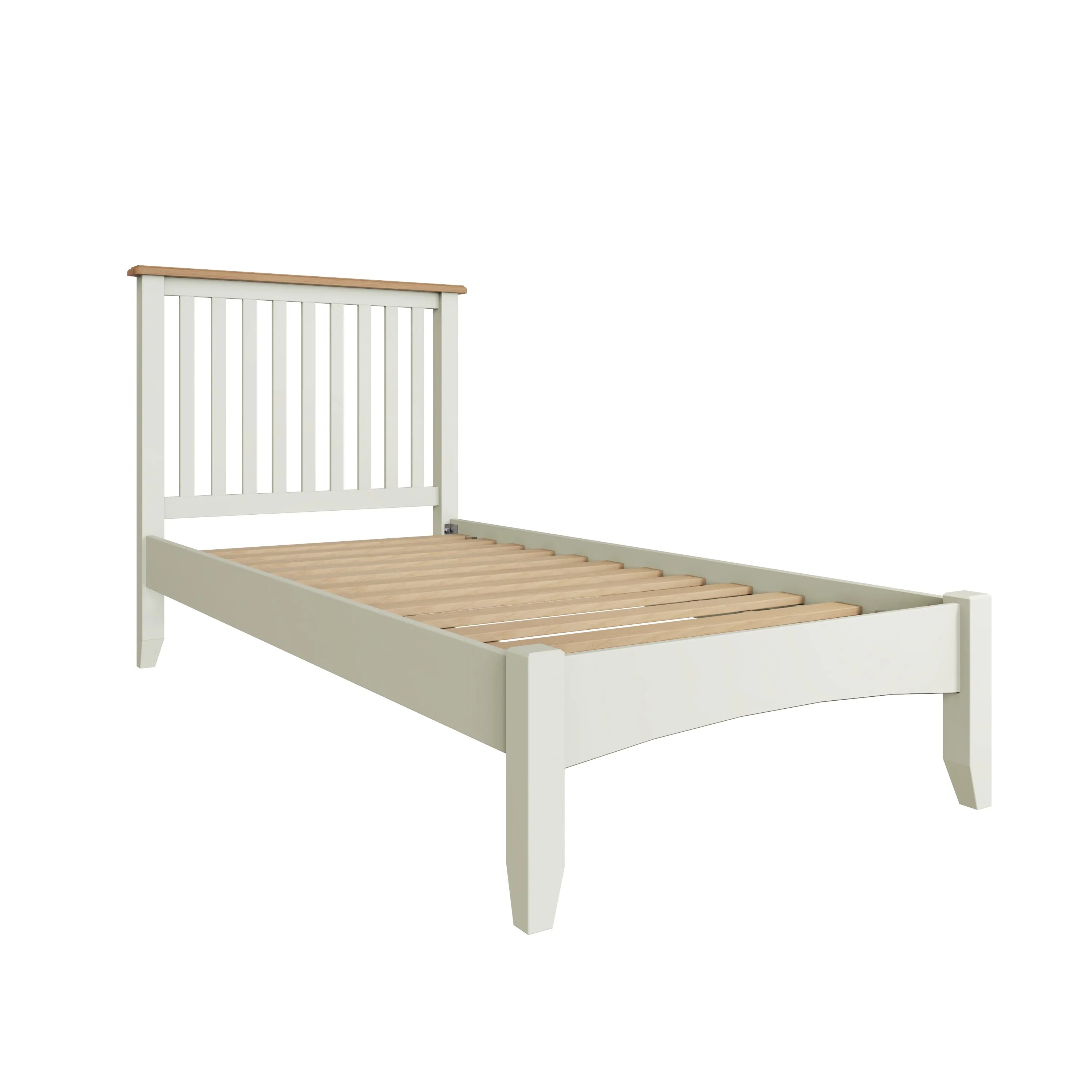Salisbury Pure White Bed 3' Single 103 x 204 x 110 cm