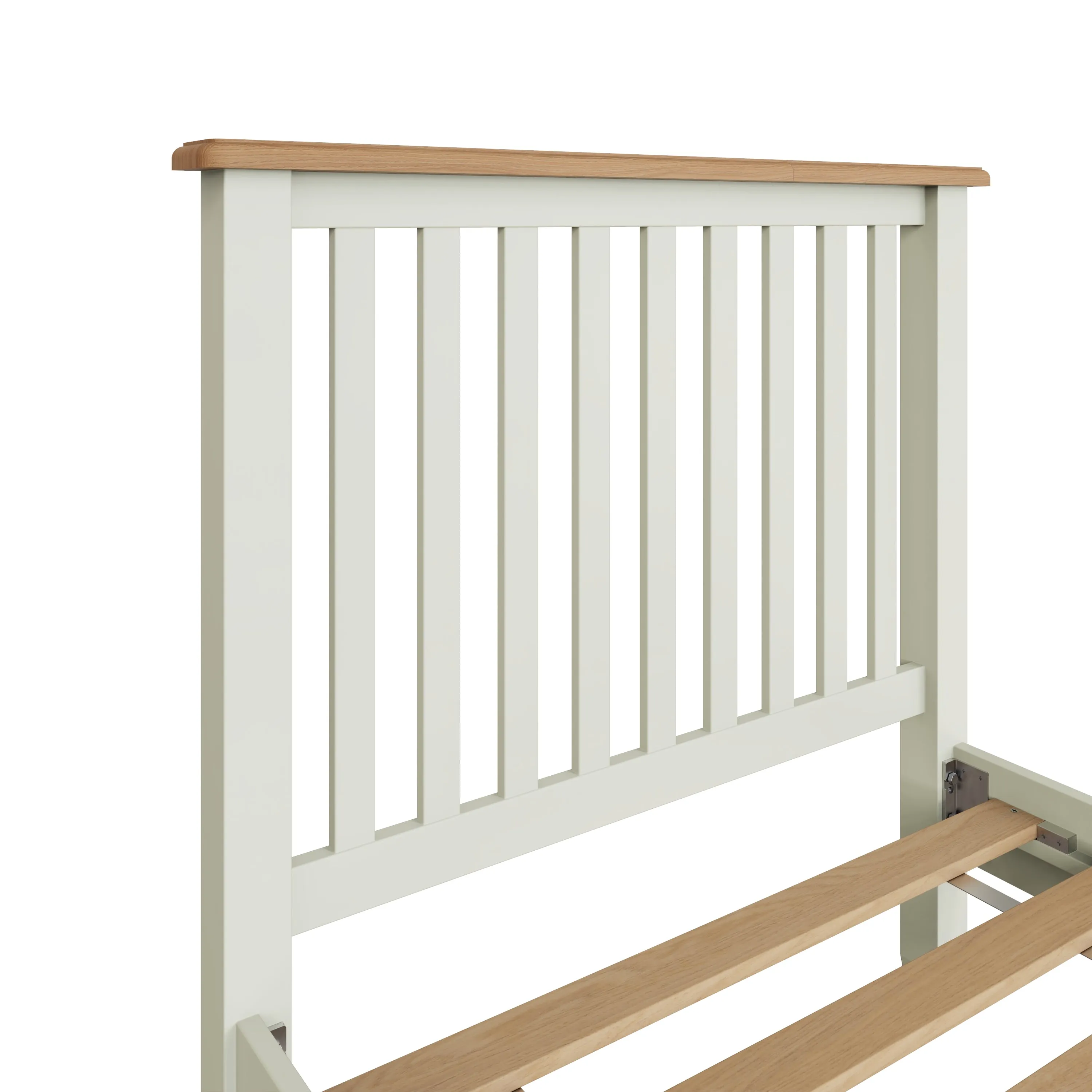 Salisbury Pure White Bed 3' Single 103 x 204 x 110 cm
