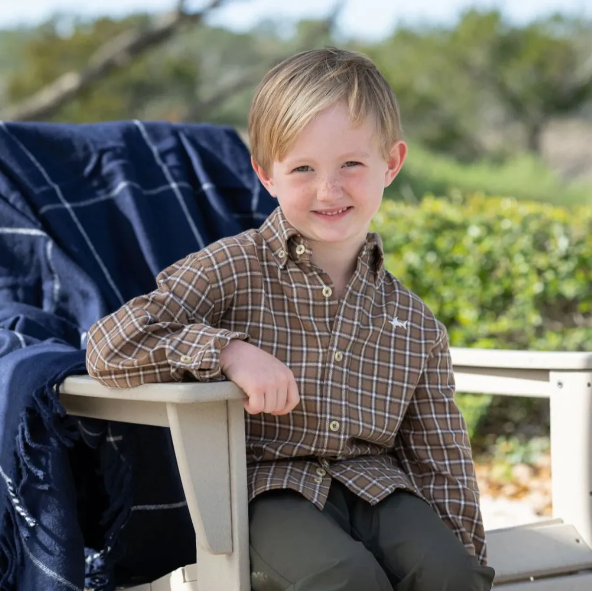 Saltwater Boys Company: Folly Island Flannel - Sand