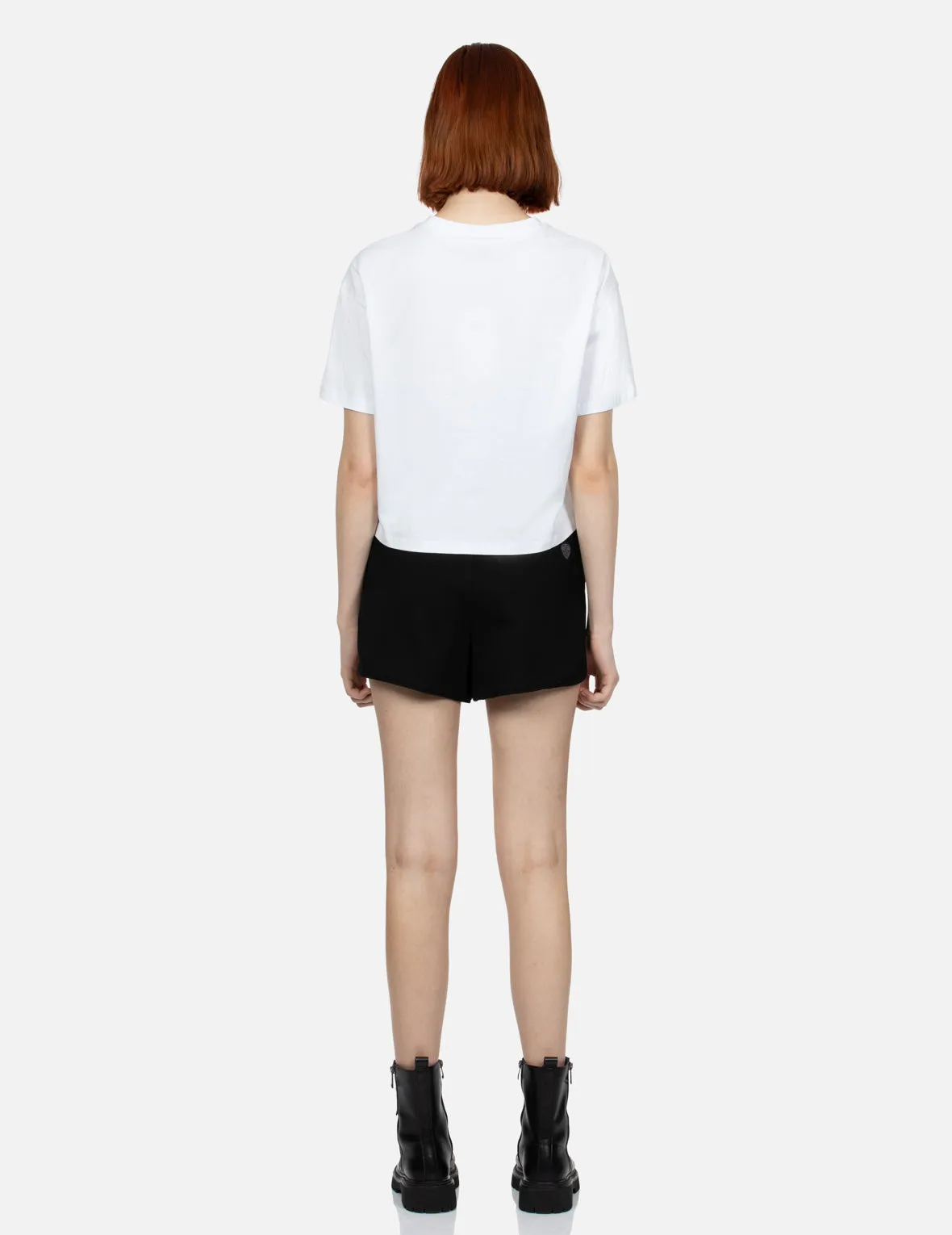Seagull and Logo Sequined Loose Fit T-shirt