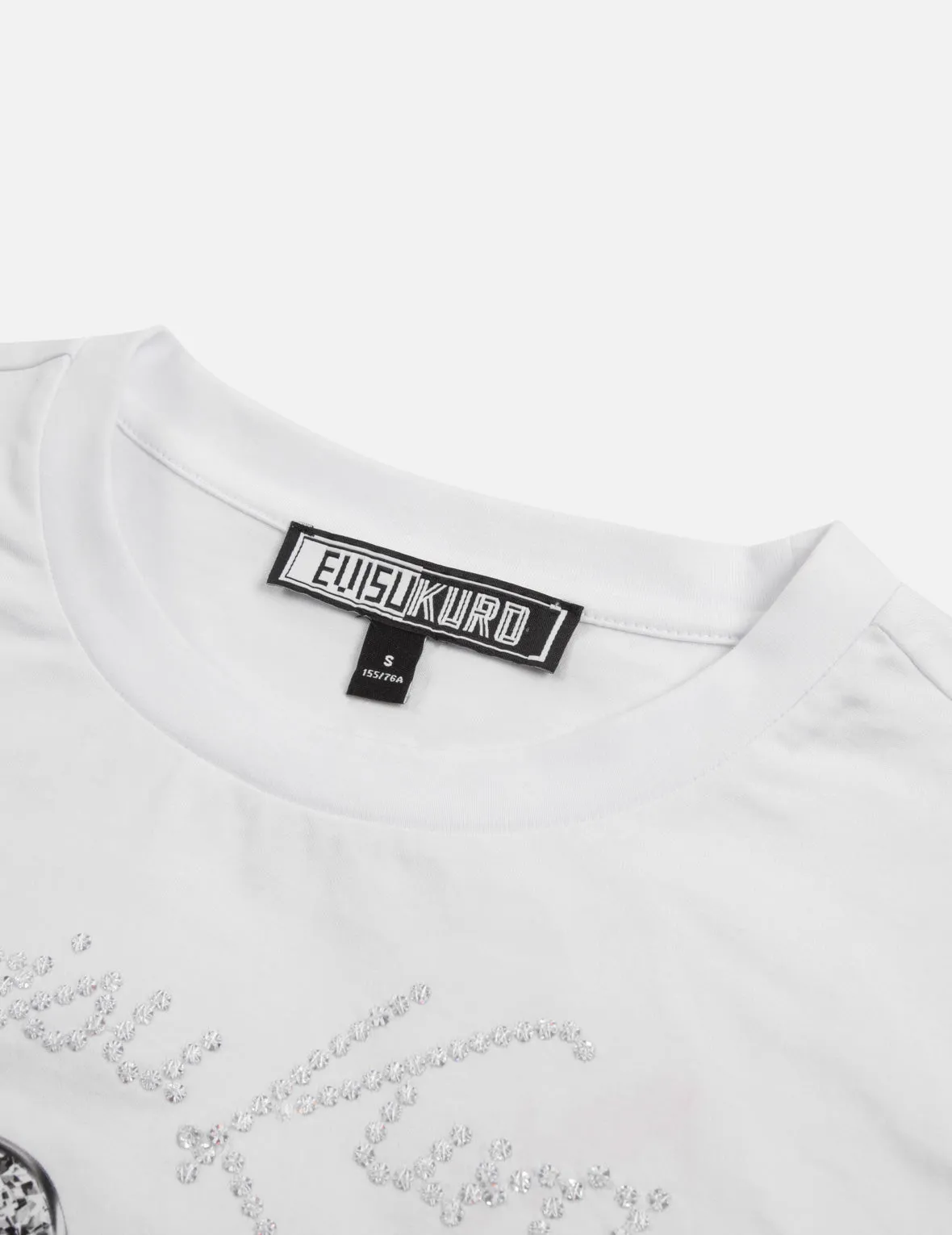 Seagull and Logo Sequined Loose Fit T-shirt