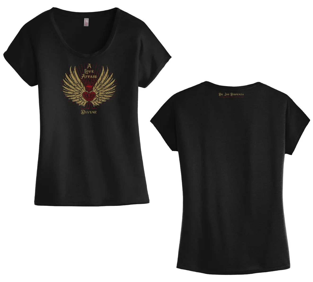 Shirt ~ Women's Divine Love - Dolman Black