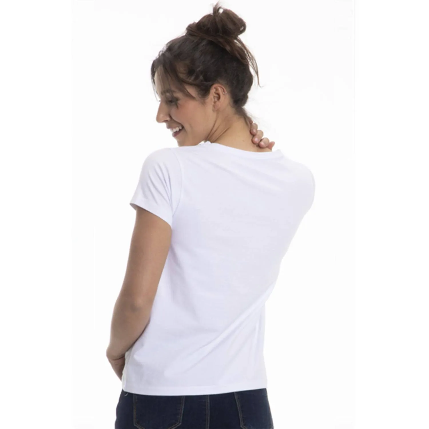 Short Sleeve V-Neck T-Shirt for Women in Pretty Spring Colors