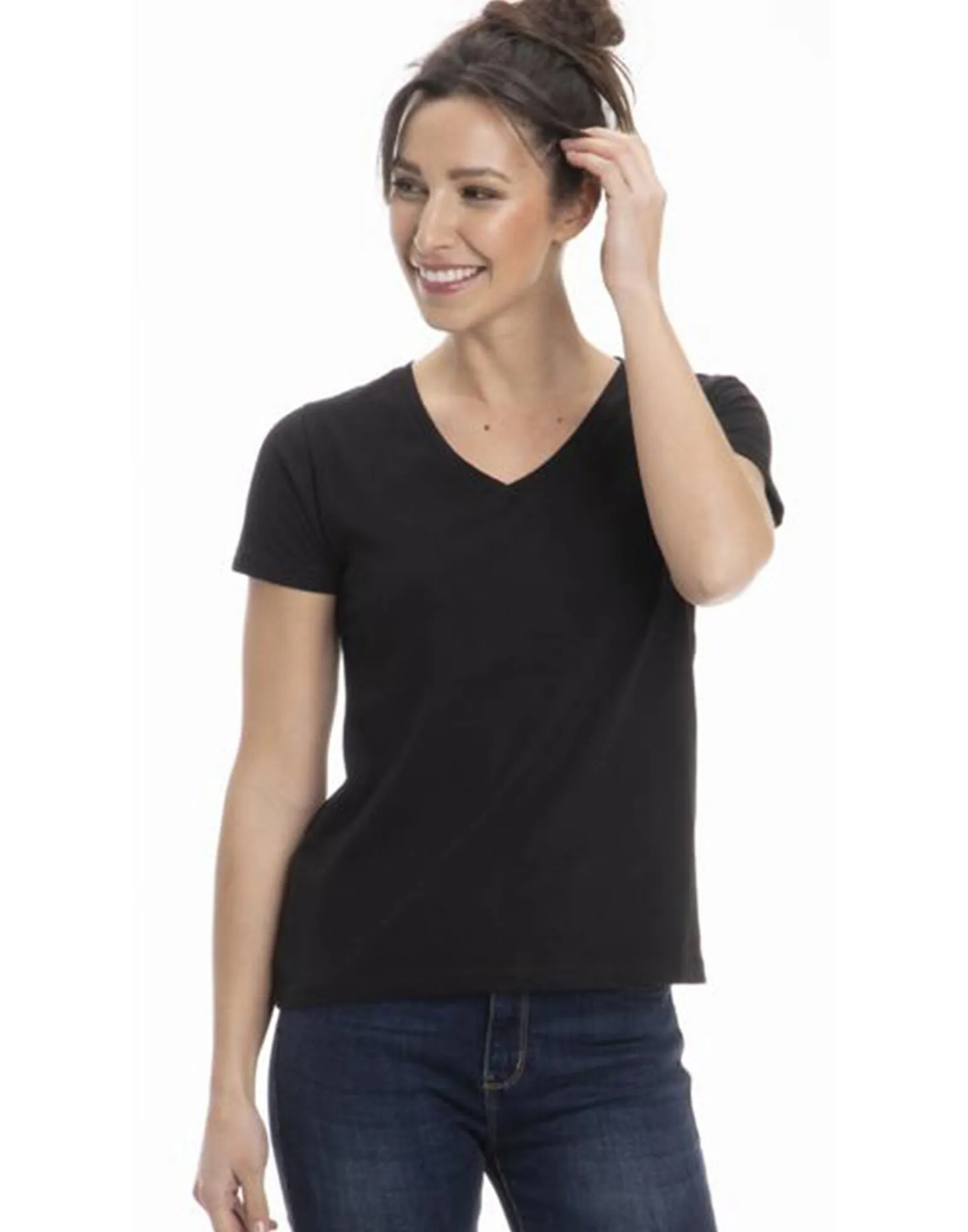 Short Sleeve V-Neck T-Shirt for Women in Pretty Spring Colors
