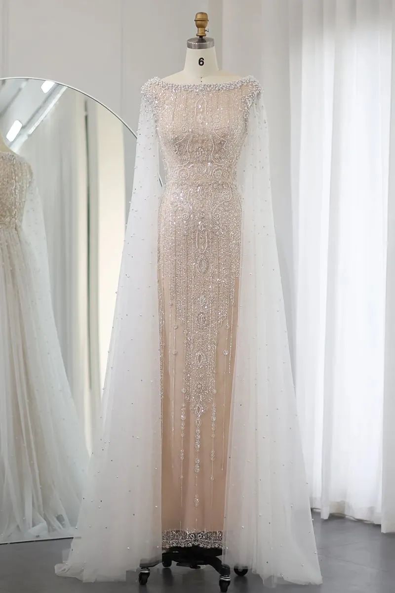 Show Stopper Graceful Pearl-Embellished Maxi Dress