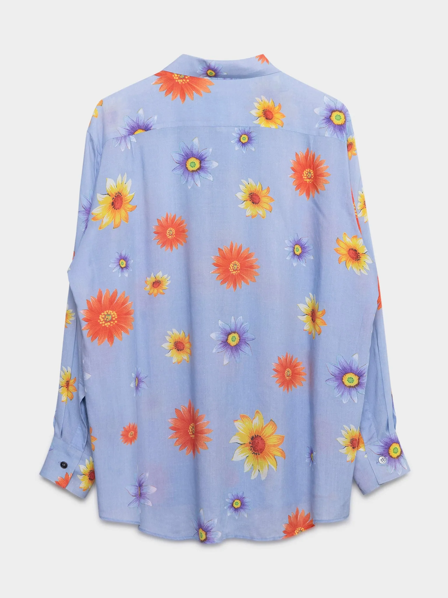 Silk Floral Button Up Shirt