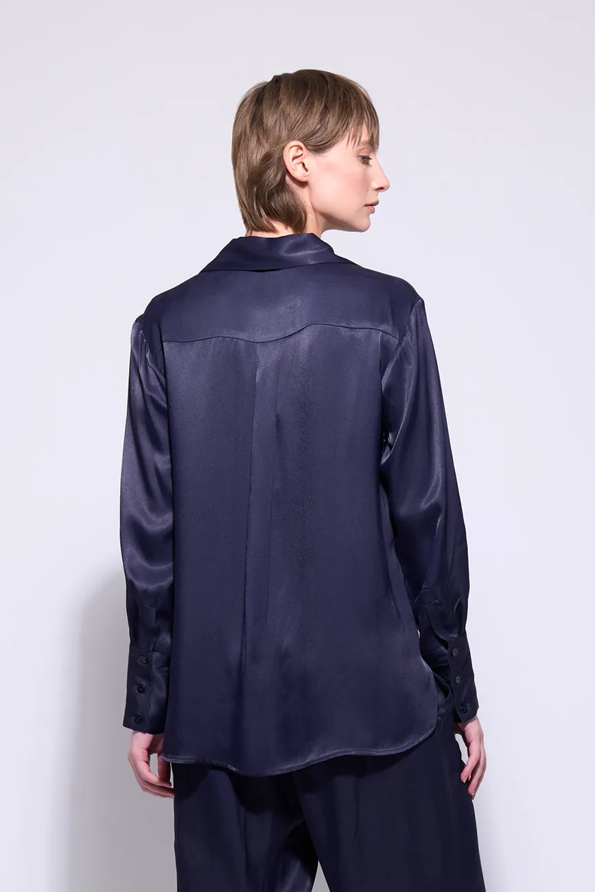 SLOANE SHIRT IN BLUE MOON