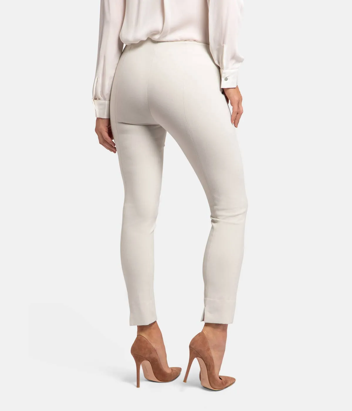 Stitch Front Seam Legging in Gesso