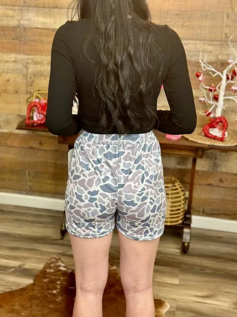 Summer Gray  Camo  Shorts