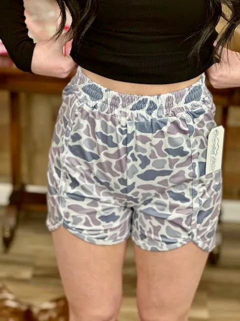 Summer Gray  Camo  Shorts