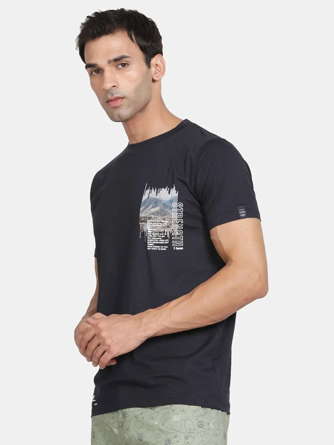 T-Base Printed Round Neck T-Shirt