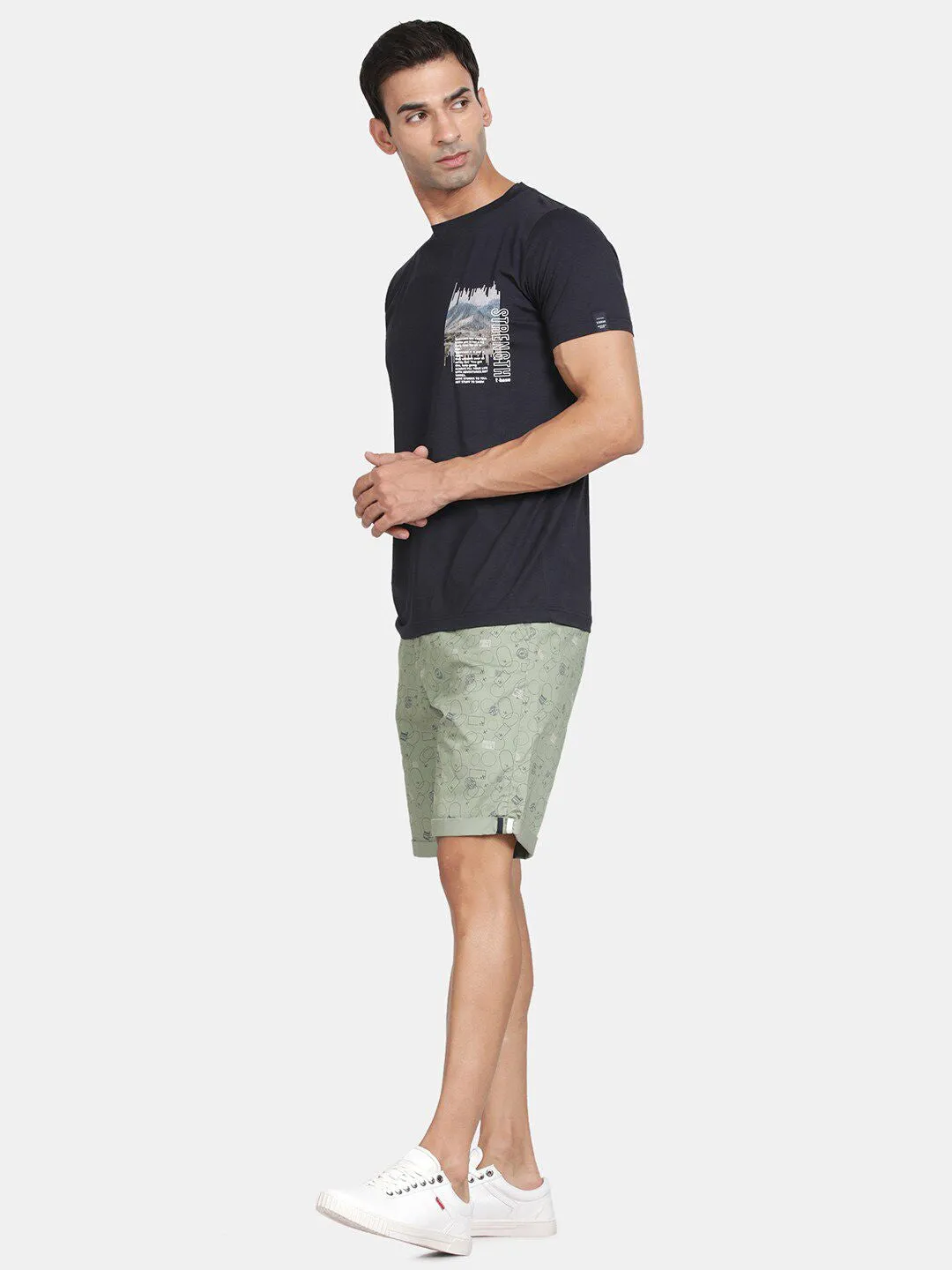 T-Base Printed Round Neck T-Shirt