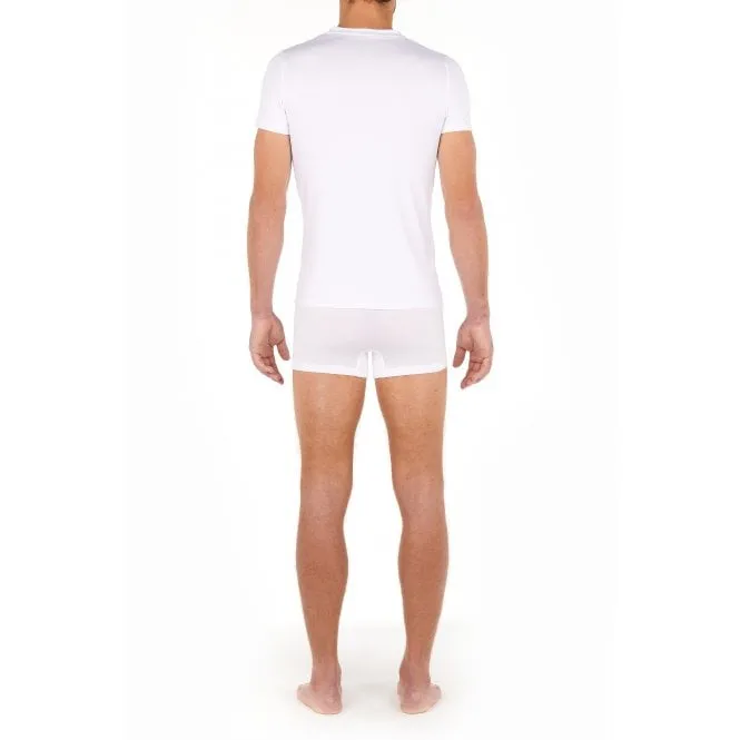 Tencel Soft V-Neck T-Shirt, White