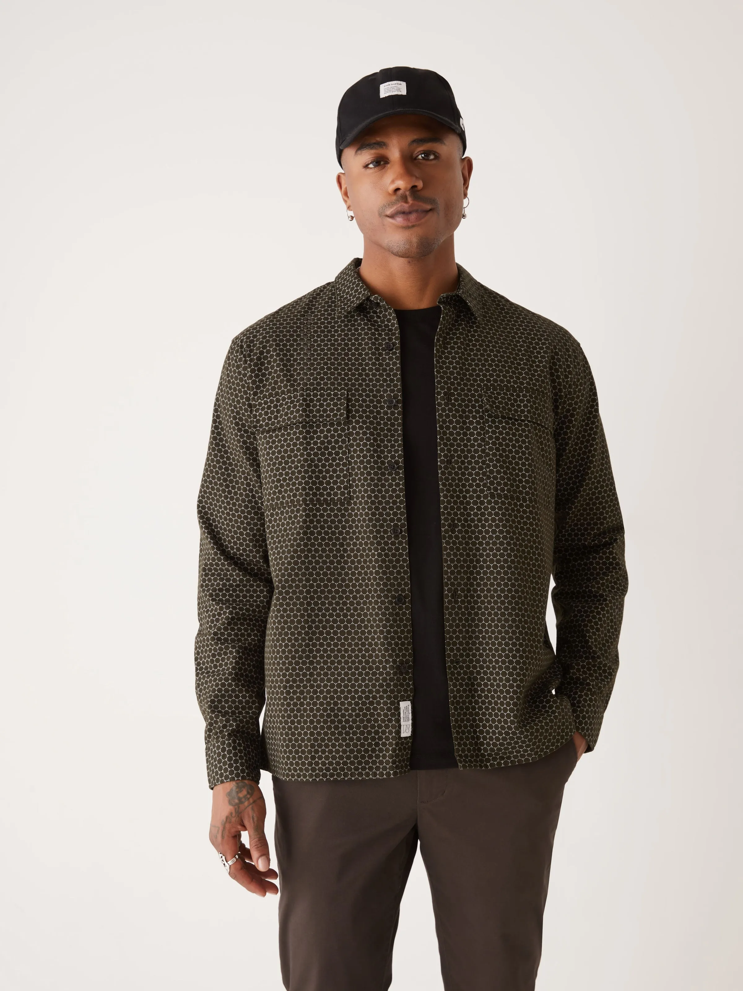 The Loose Fit Printed Shirt in Rosin