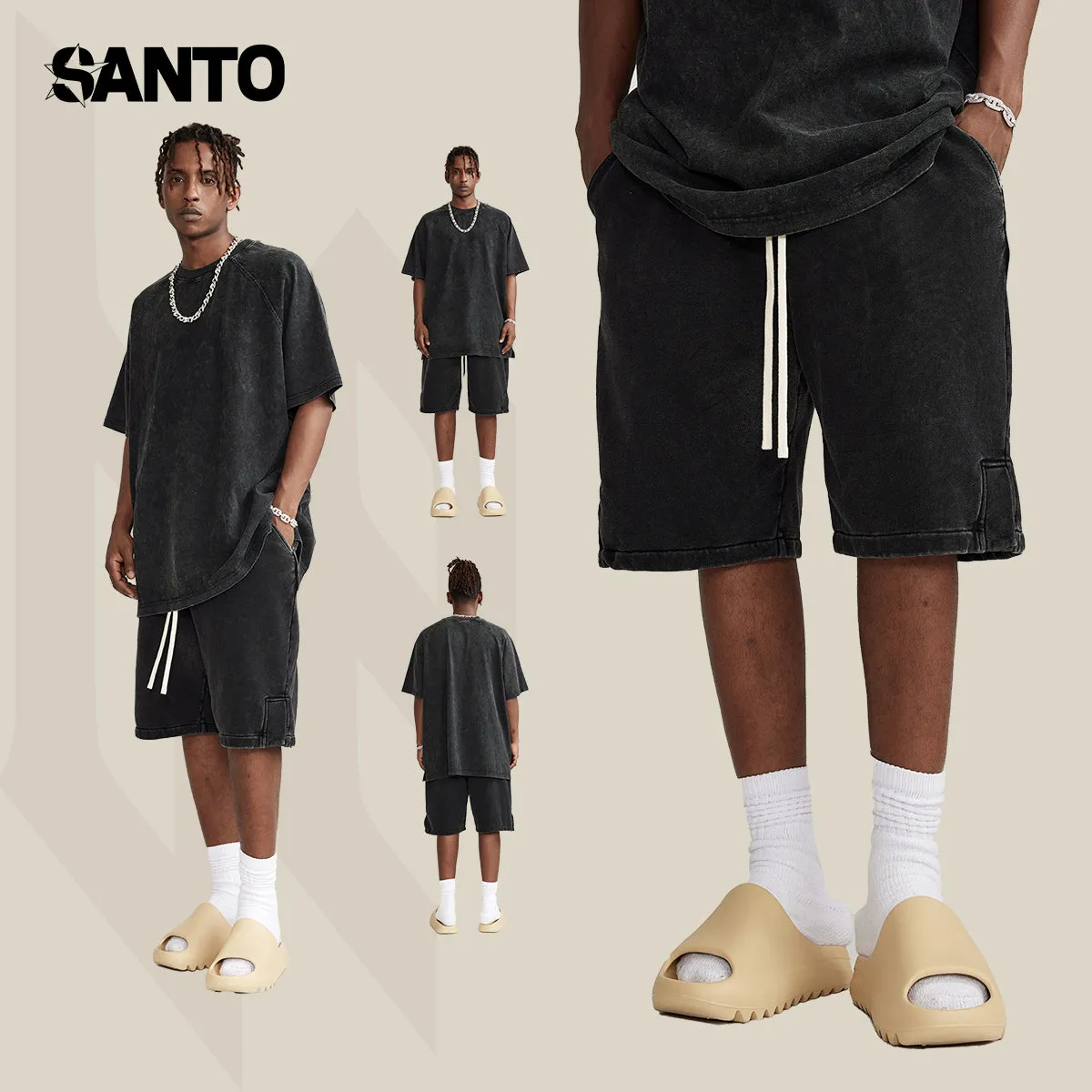 Trendy | Faded Streetwear Daily Shorts