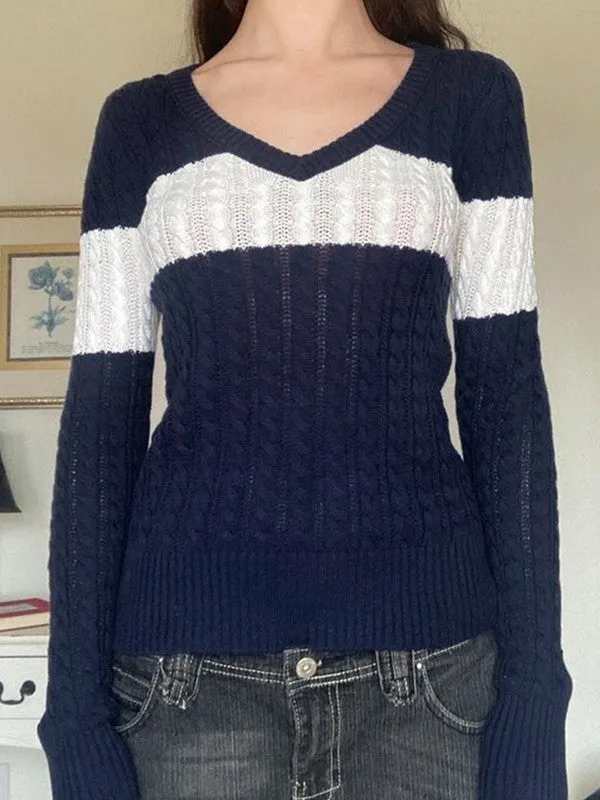 V Neck Graceful Stitching Irregular Dress