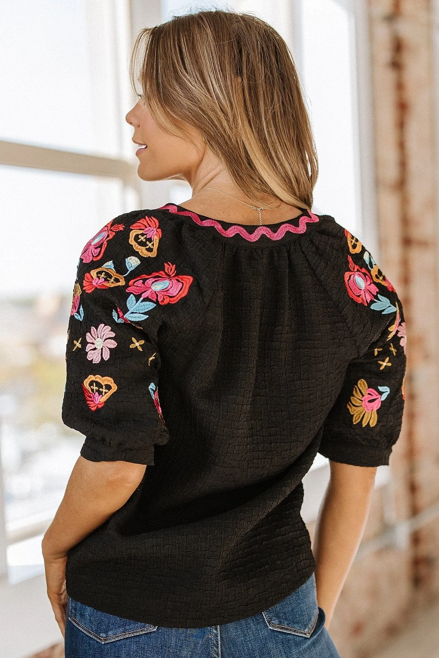 Waverly Embroidered Blouse | DROPSHIP