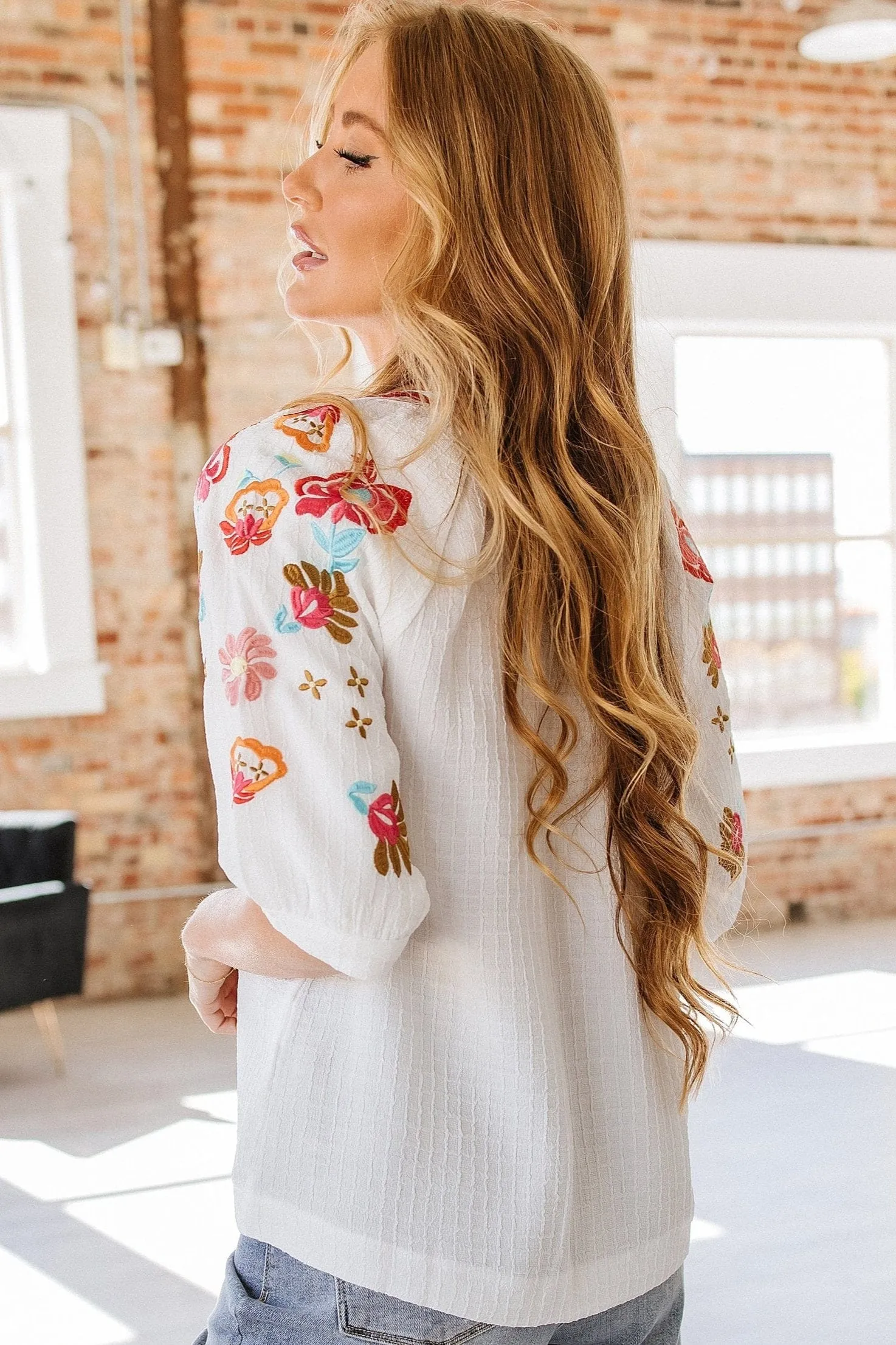 Waverly Embroidered Blouse | DROPSHIP