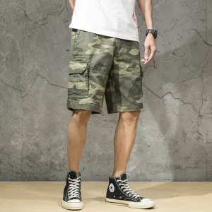 West Louis Fashion Brand Pure Cotton Trendy Camouflage Shorts