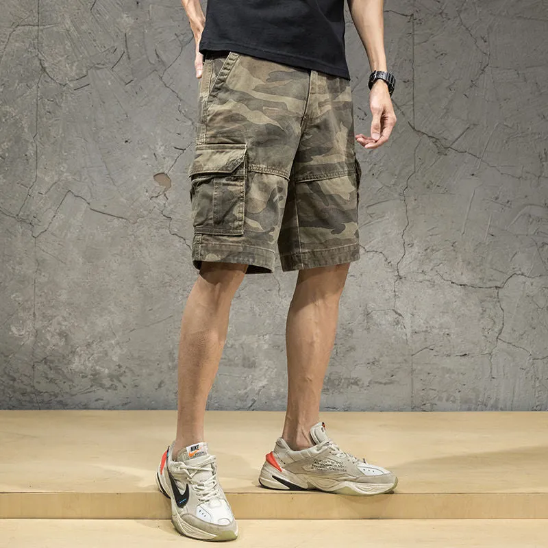 West Louis Fashion Brand Pure Cotton Trendy Camouflage Shorts