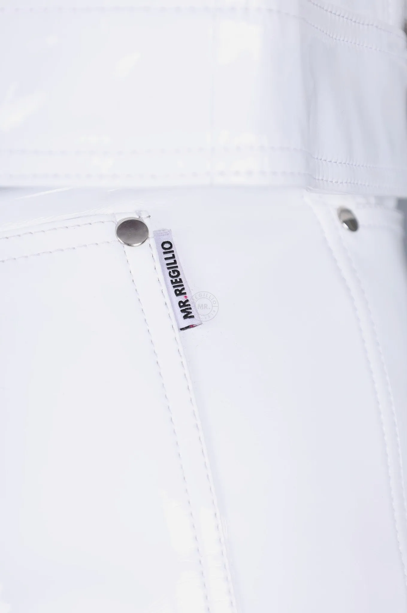 White Heavy PVC Pants