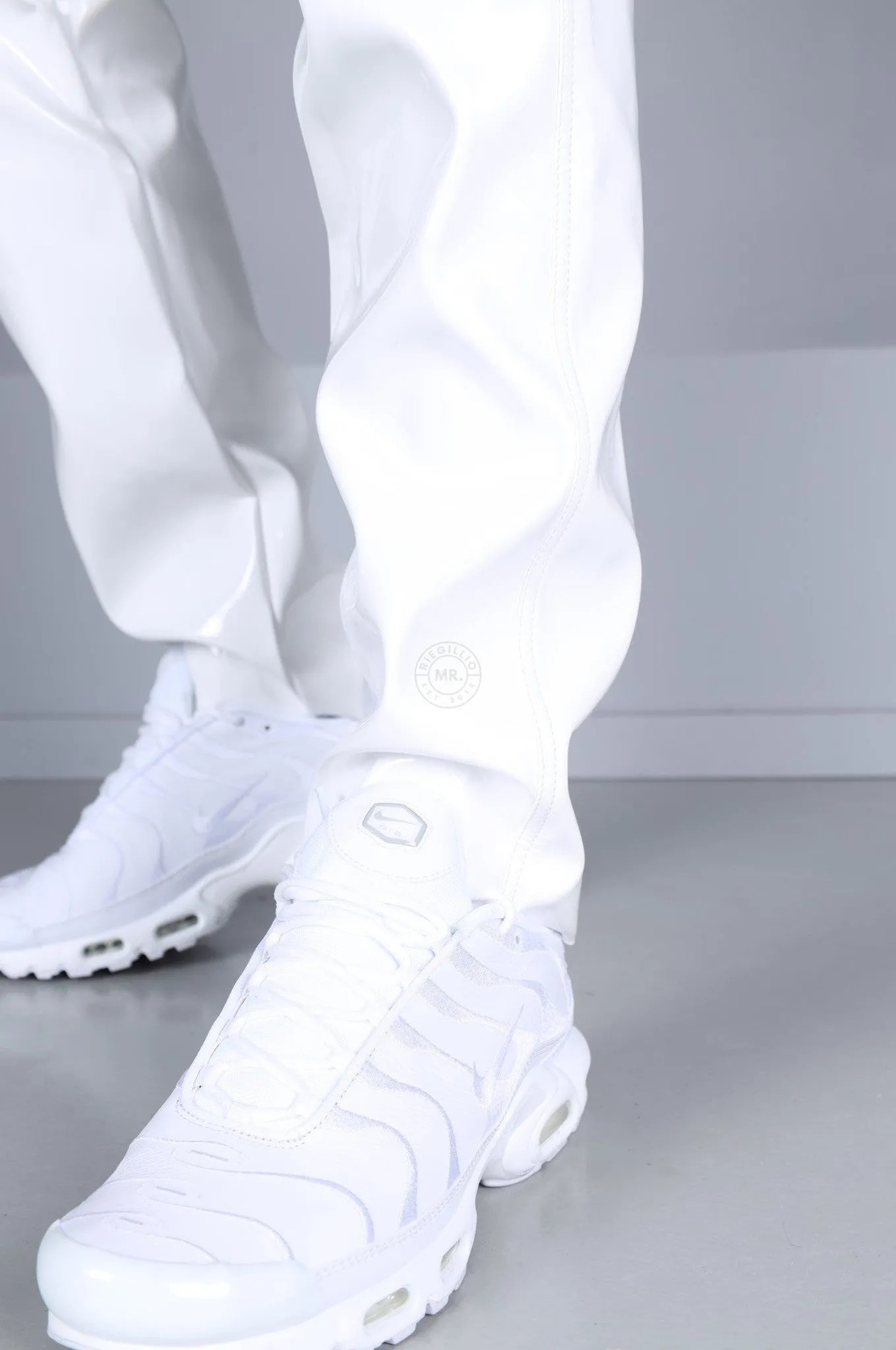 White Heavy PVC Pants