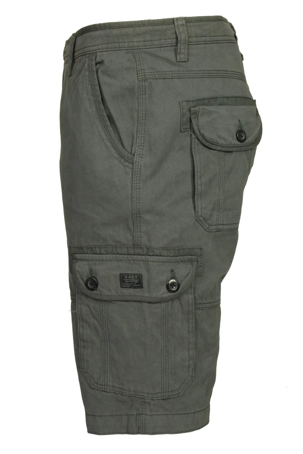 Xact Men's Cotton Twill Cargo Shorts, Regular Fit