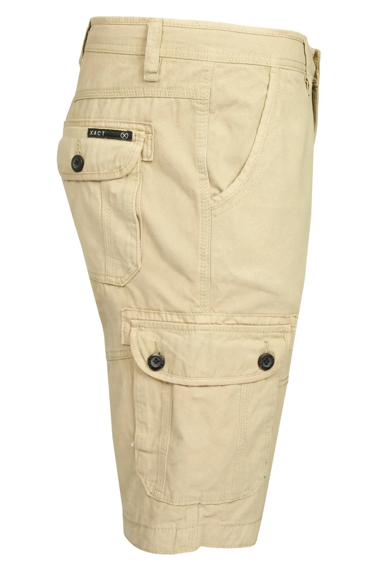 Xact Men's Cotton Twill Cargo Shorts, Regular Fit