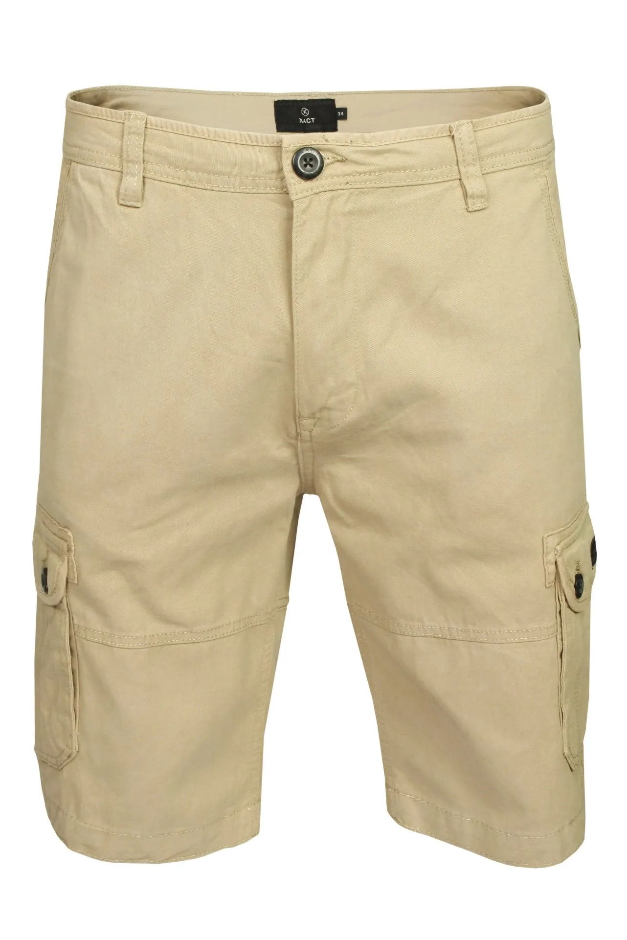Xact Men's Cotton Twill Cargo Shorts, Regular Fit