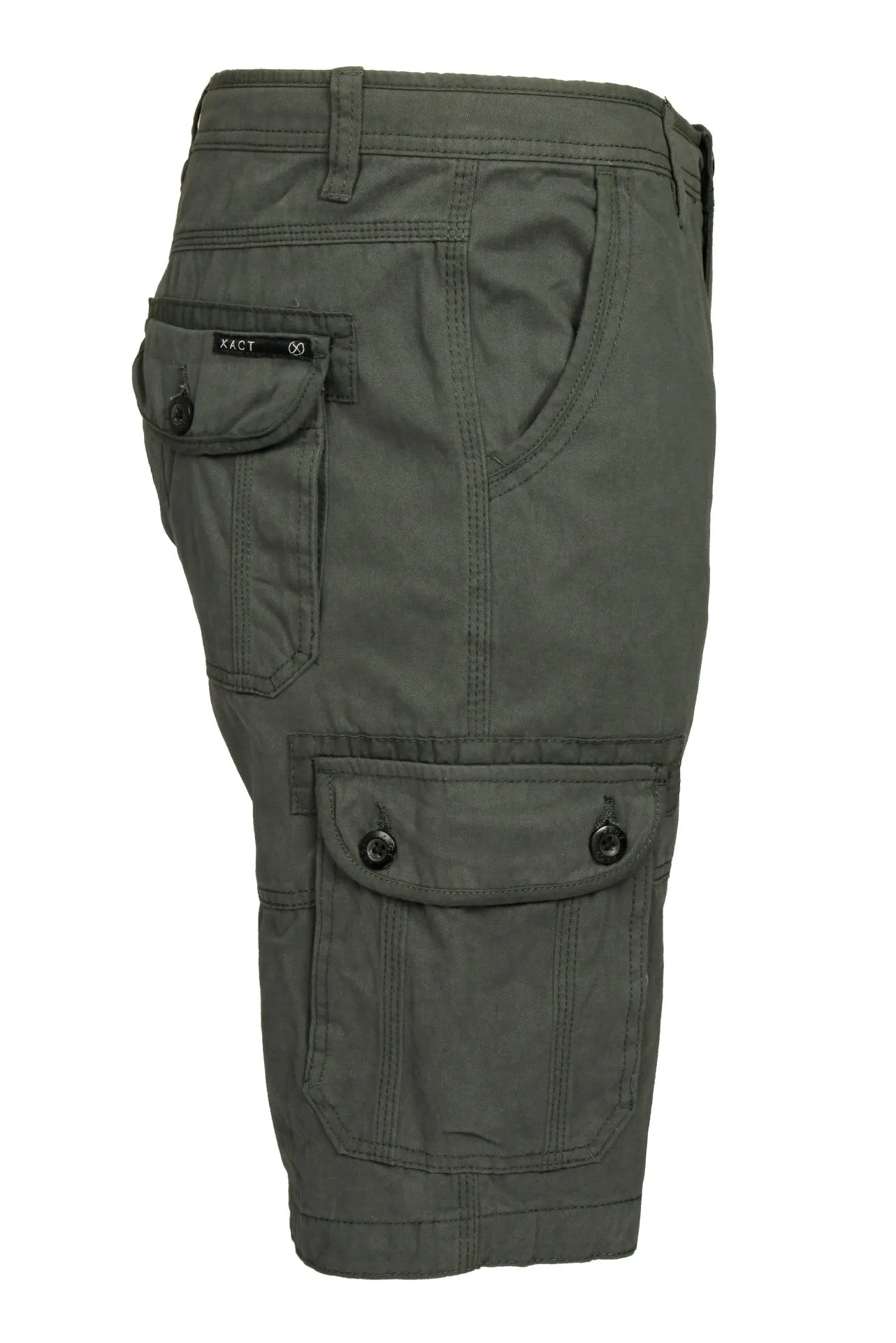 Xact Men's Cotton Twill Cargo Shorts, Regular Fit