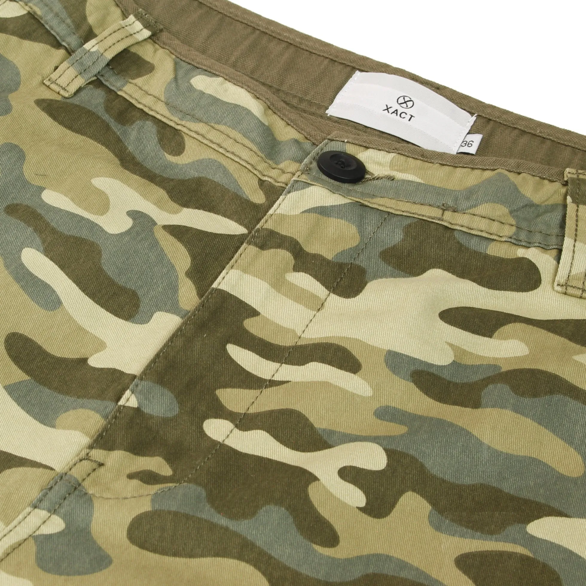 Xact Men's Cotton Twill Cargo Shorts, Regular Fit