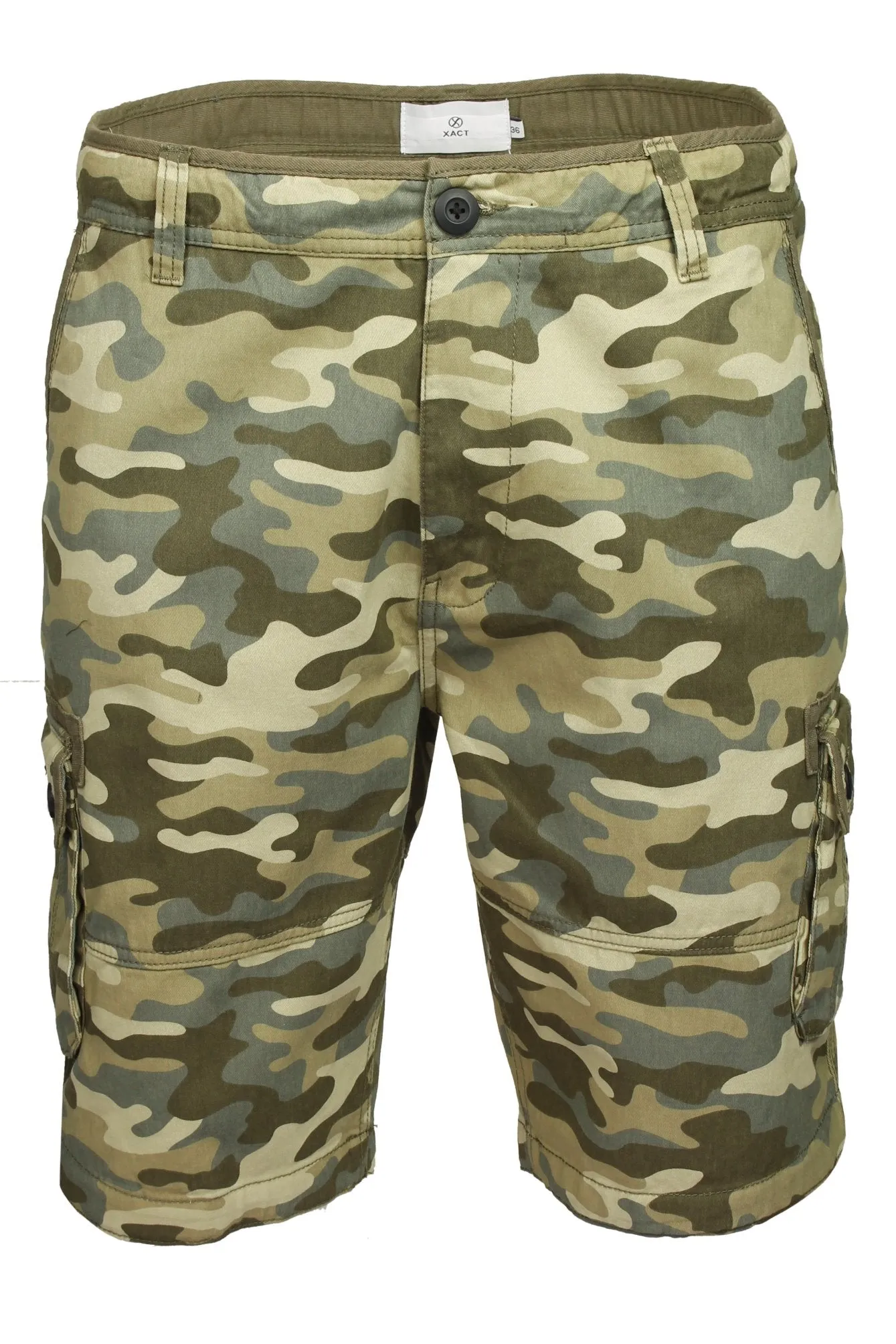 Xact Men's Cotton Twill Cargo Shorts, Regular Fit