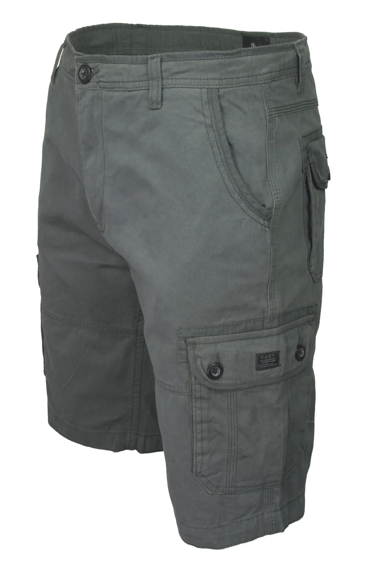 Xact Men's Cotton Twill Cargo Shorts, Regular Fit