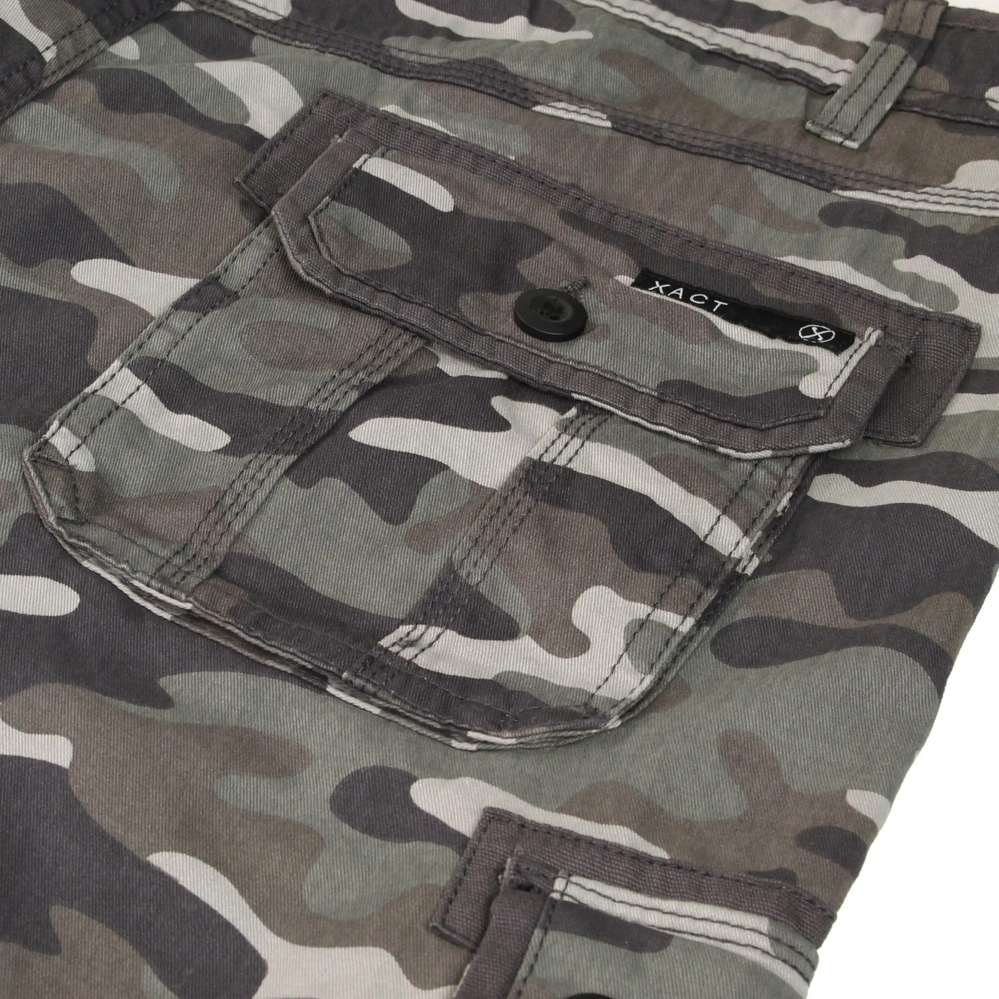 Xact Men's Cotton Twill Cargo Shorts, Regular Fit