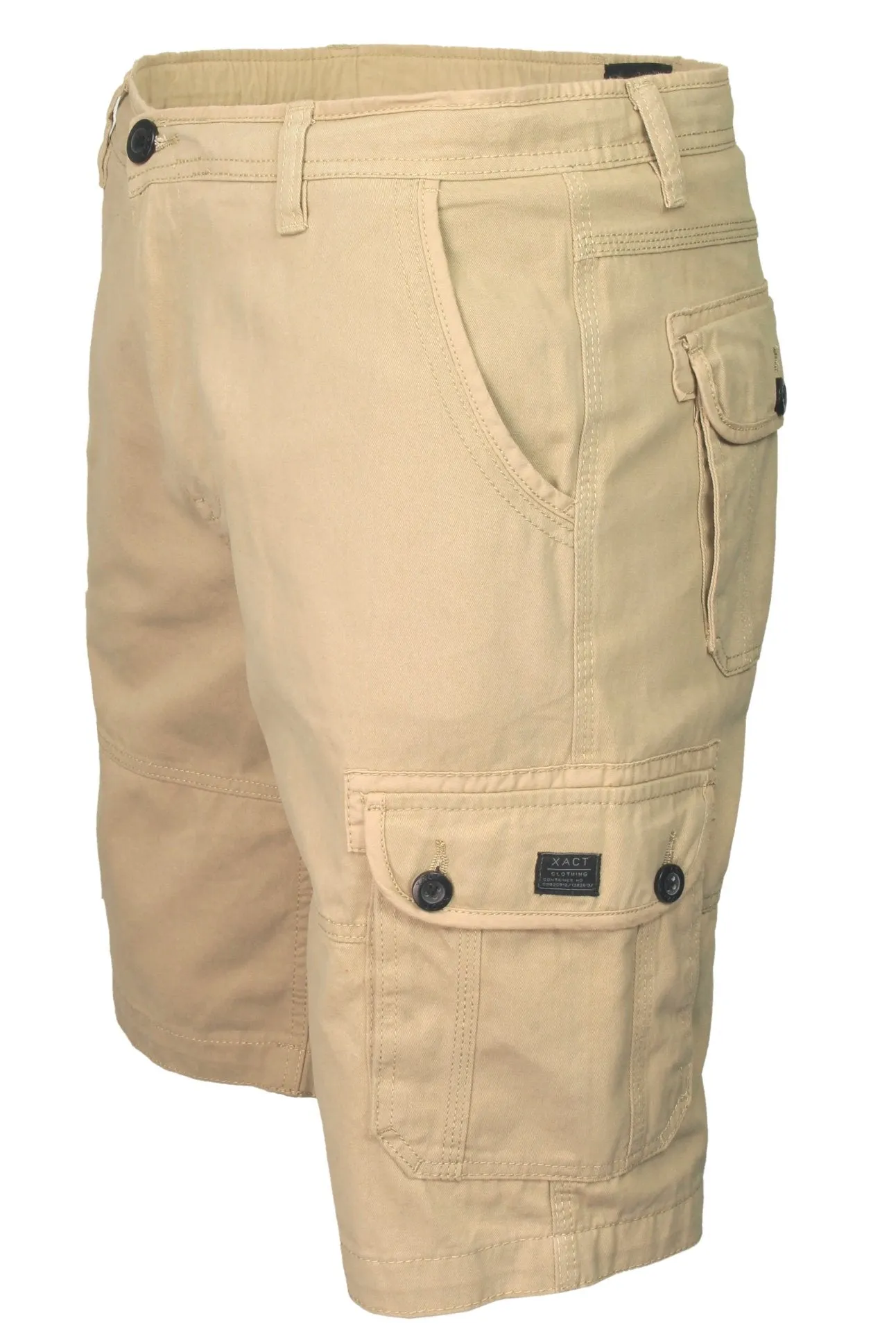 Xact Men's Cotton Twill Cargo Shorts, Regular Fit