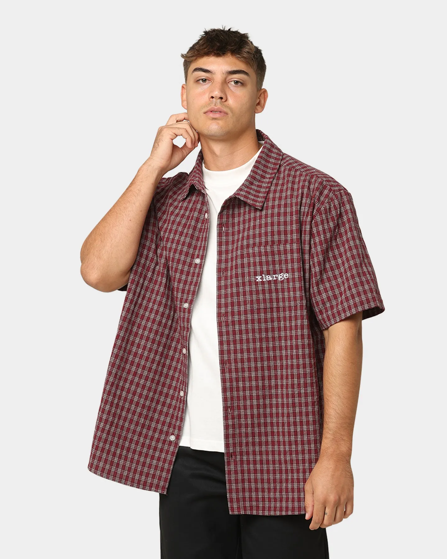 XLARGE Button Up Check Shirt Port
